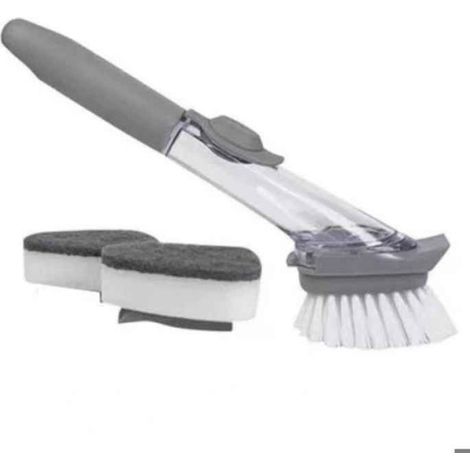 Brosse antiarina à long manche pour livres liquides,type de presse spécifique de cuisine,pot de lavage,liquide - B Set[E9367]