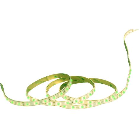 Bandeau LED Vert 5 m pour Éclairage Indirect avec Alimentation Secteur et 2 Attaches - PANGIVO (1/2)