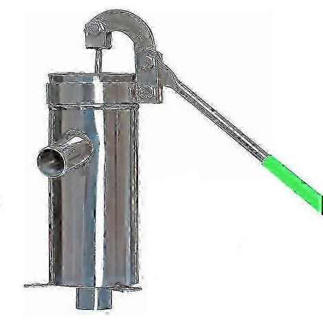 Pompe à eau manuelle en acier inoxydable pour un usage quotidien, pompe à main pour puits profonds avec une puissante aspiration jusqu'à 8 mètres de profondeur pour la maison et le jardin, assurant un (1/5)