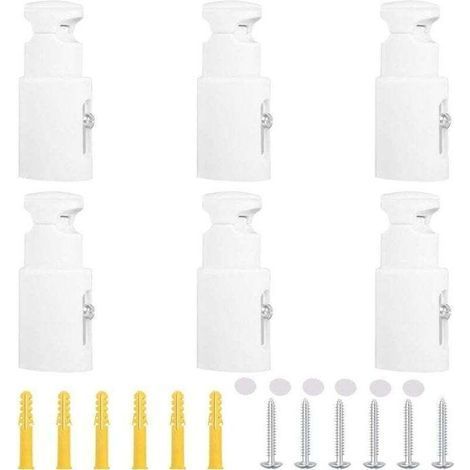 6 Pièces Fixation Seche Serviette Fixation Radiateur Fonte Support Radiateur Distance Réglable Support Radiateur Convient aux Radiateurs de Salle de Bain Droits ou Courbes (1/4)