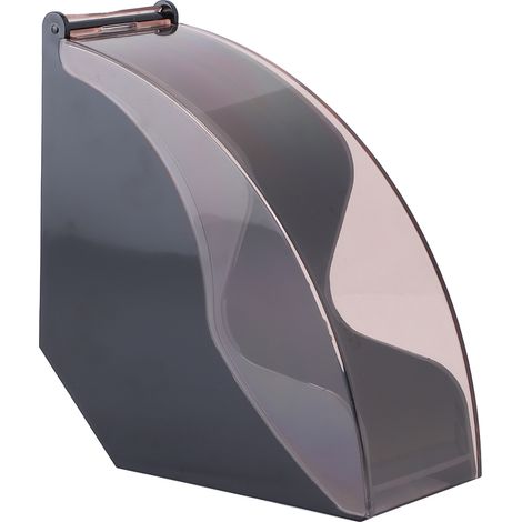 Kaffeefilterpapierhalter, Kaffeefilterpapierhalter aus Acryl, schwarzer Aufbewahrungsspender mit Deckel, Kaffeezubehör (7,4 x 12,4 x 13,2 cm) (1/5)