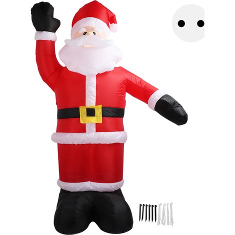 2,4m Père Noël gonflable de Noël, décoration extérieure de jardin pour fêtes de Noël, maison et pelouse, prise UE 220V (1/5)