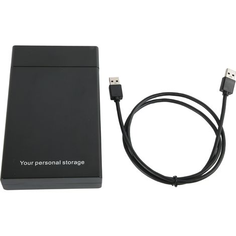 Boîtier USB 3.0 vers SATA pour disques durs SSD SATA 3,5" et 2,5" avec adaptateur secteur UASP 12 V. Supporte jusqu'à 10 To (6 Gbit/s). Prise européenne (disque dur non inclus). (1/4)