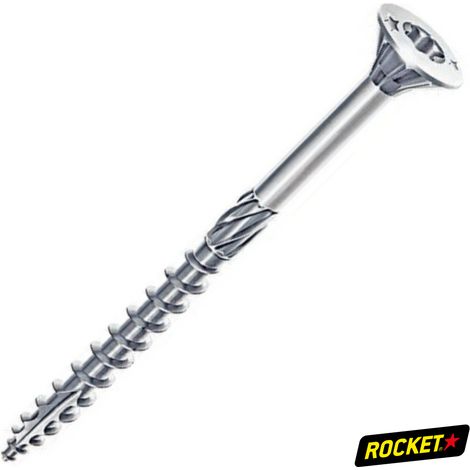 VBA Rocket Charpente TF Torx 6X180/75 Acier Zingué Blanc (1/2)