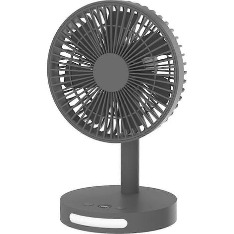 Affichage numérique bureau mini bureau veilleuse électrique ventilateur noir (1/5)