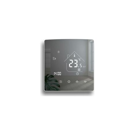 Thermostat Miroir Thermostat de Chauffage Thermostat d'ambiance programmable Thermostat Mural numérique pour Le Chauffage de l'eau Chauffage par Le Sol 3A