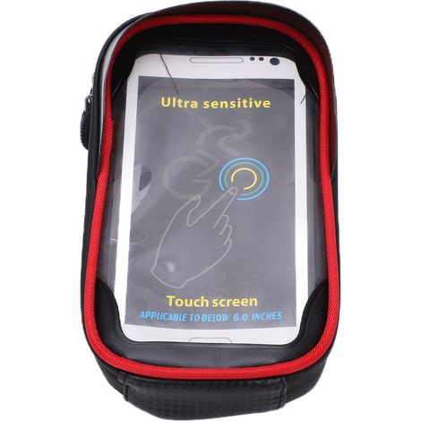 Sacoches de vélo tactiles étanches en TPU avec support pour téléphone, idéales pour les balades en extérieur. (1/5)