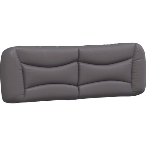 Coussin de tête de lit Hvar gris 160 cm similicuir CFW46151 (1/5)