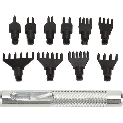 Kit poinçon à courroie en cuir remplaçable, outil de perçage à pointe Prong, lot de poinçons de ceinture. (1/5)