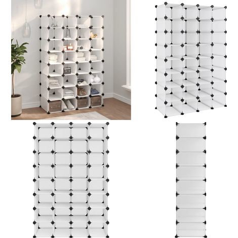 Schuhregal Transparent 93x36,5x140 cm PP - Schuhregal - Schuhorganisation - Schrank - Regal - Aufbewahrungsbox - Home & Living (1/5)