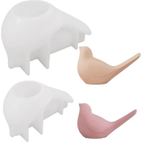 Stück Vogel-Silikonform, kreative, einfach herzustellende Silikonformen, wiederverwendbar und Bastelbedarf für Zuhause, Hochzeit und Tischdekoration, Silikonformen (1/5)