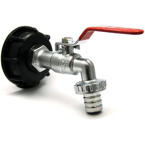 Raccord robinet en laiton chromé sortie 1'' 90 degrés (1/3)