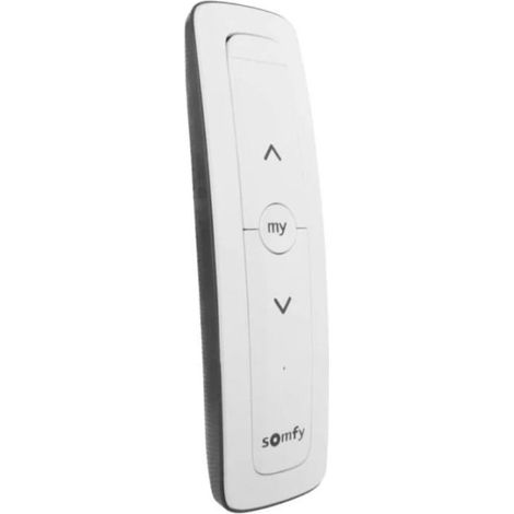 Somfy – Télécommande pour volets électriques – 1 canal – Portée 200 m – Alimentation pile CR2430 – Support mural inclus – 1870311