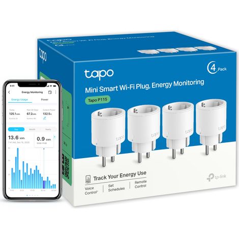 Tp-Link – Prise connectée Wi-Fi 16A type F – Suivi de consommation – Compatible avec Alexa et Google Home – Contrôle à distance des appareils (1/2)