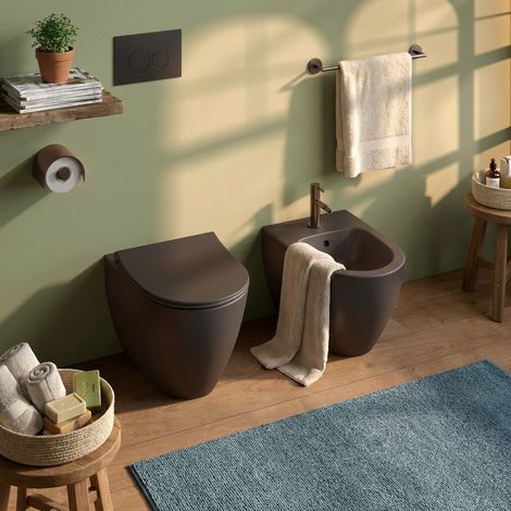 Bidet filomuro Sento - Colore: Nero opaco