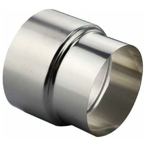 Acier Inoxydable Poêle Tuyau Réducteur Tube Connecteur Cheminée Conduit Doublure Adaptateur - Ø80mm / Ø60mm(1 pcs) (1/3)