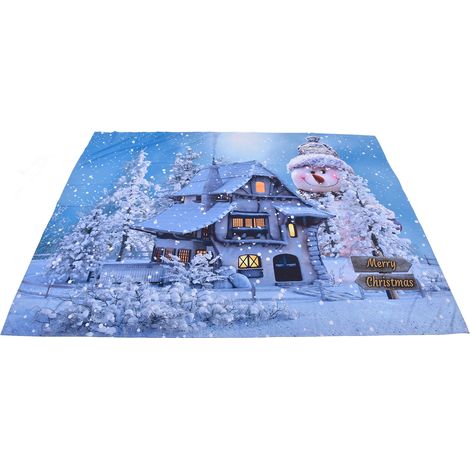 Weihnachtliches Wandbild mit Schneemann, 230 x 180 cm (1/5)