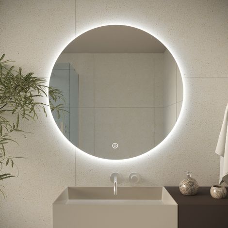 LOMAZOO Miroir rond avec éclairage 70 cm - Atlanta