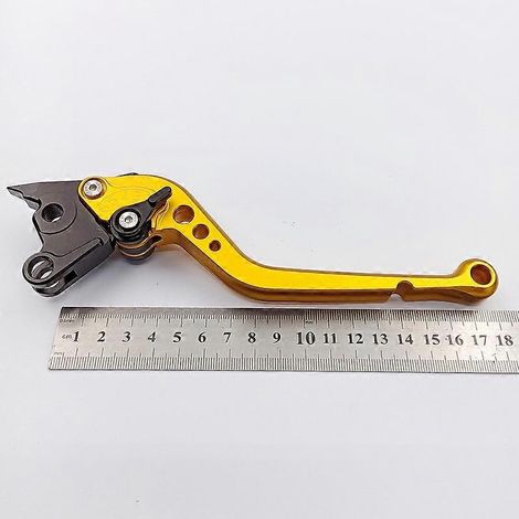 Convient pour la moto Aprilia TUONO V4R / Accessoires de klaxon de frein en alliage d'aluminium modifiés en usine (1 long, doré) (1/5)