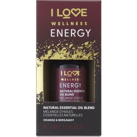 I Love, Wellness Energy, Orange & Bergamot, Essential Oil, 10 ml