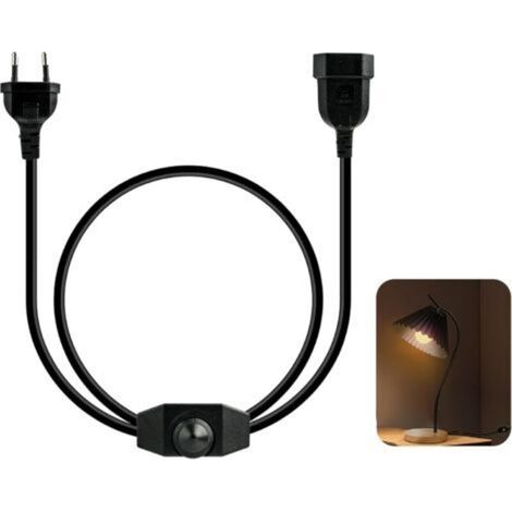 100 cm langes europäisches Verlängerungskabel für LED-Lampen, europäischer Flachstecker, stufenlos dimmbar für LED-Lampen, Energiespar-Dimmerstecker (1/4)