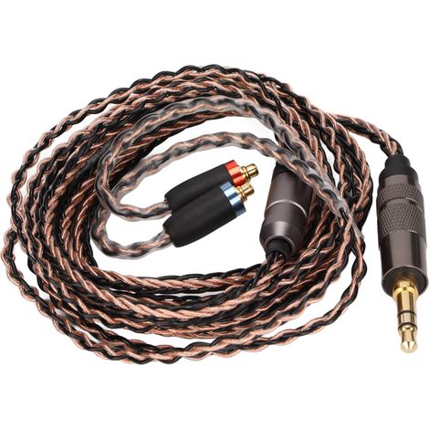 Câble de mise à niveau pour écouteurs MMCX 3.5mm, 8 brins OFC, compatible SE535, UE900, SE215, SE425 et BGVP (1/5)