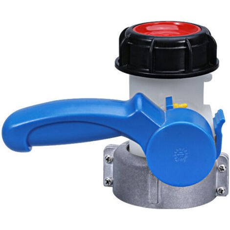 Multitanks Diamètre intérieur de l'interface de valve 75mm Vanne papillon 2 pouces avec écrou de 70mm pour cuve ibc 1000 litres (1/4)