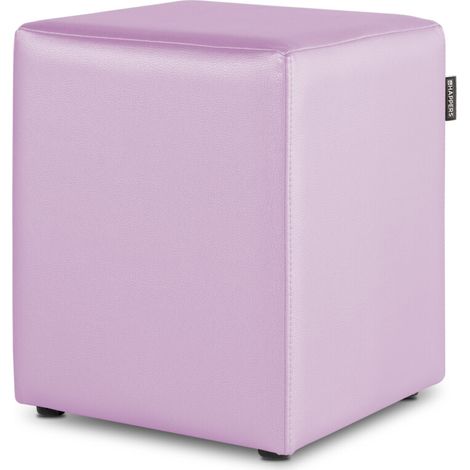 Puff Cubo Polipiel Malva 1 UNIDAD Malva