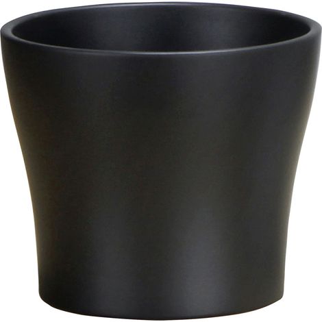 Scheurich Übertopf Serie 808 Ø 13 x 11,2 cm anthrazit Keramiktöpfe
