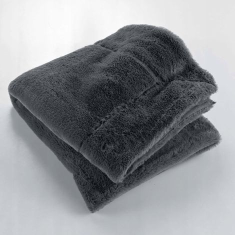 Douceur-dinterieur Elegante Decke Anthrazit 125 x 150 cm