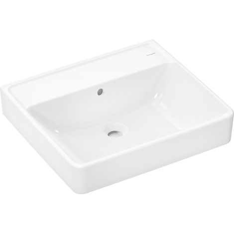hansgrohe Xanuia Q lavabo, sin agujero para grifo, con