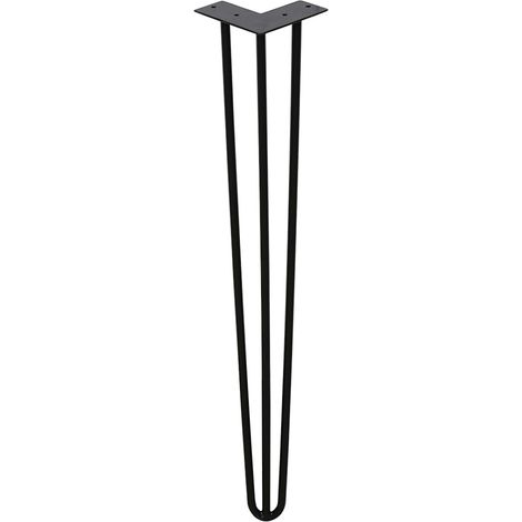 Randaco 4X gambe a perno 40cm 3 staffe Gambe da tavolo Gambe a perno Gambe da tavolo fai da te Piedini per tavolo Tavolo da pranzo (1/5)