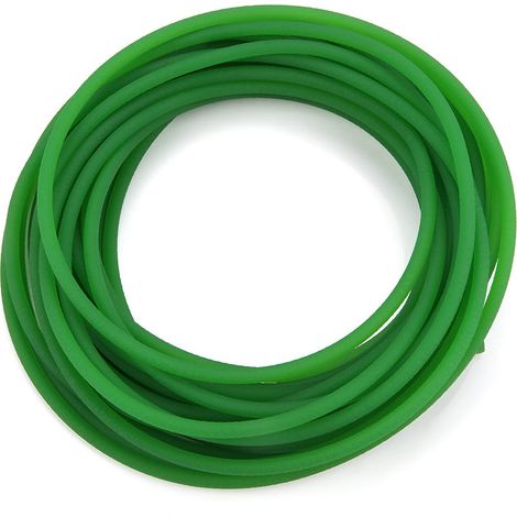 Runder Polyurethan-(PU)-Schlauch mit rauer grüner Oberfläche für den Materialtransport (5 mm x 10 m) (1/5)