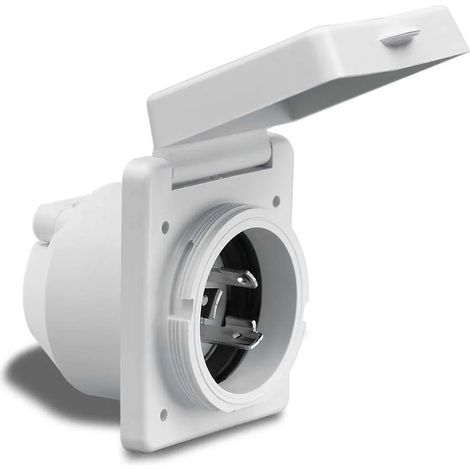 Anschlusszubehör Marinco inlet 16a 230v quadratisch wasserdicht UV