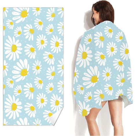 Filiyano-Serviette de plage en microfibre à séchage rapide, serviette de bain, couverture de sable imprimée