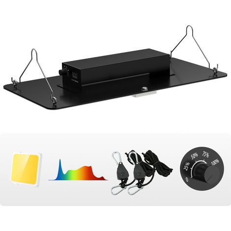Lampe de Culture LED 200W Plein Spectre Dimmable, Diodes Samsung 2B1B, pour Plantes Semis Végétation Floraison, Chaînable pour Tente 60x120/90x90 cm (1/5)