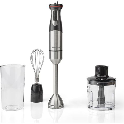 Nedis KAHB400CAL batidora de mano aluminio negro 800W (1/5)