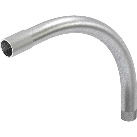 OBO Bettermann Coude fileté Stapa avec manchon fileté M25x1,5 acier galvanisé à chaud, 2046788