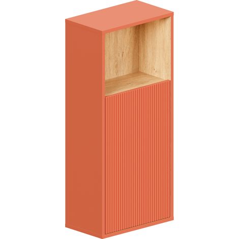 BERNSTEIN - Colonna pensile pensile albicocca opaco MDF 42x95x24cm (LxAxP), cerniere flessibili sinistra/destra - BELDIVO	Albicocca opaco