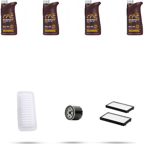Kit tagliando 3 FILTRI e 4L OLIO compatibile con Mazda 3 (BL) 1.6 77kw dal 2009 (1/4)