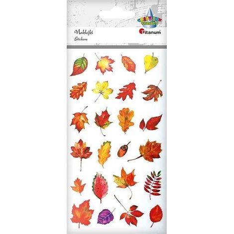 Folienaufkleber Herbstblätter 24 Stück.