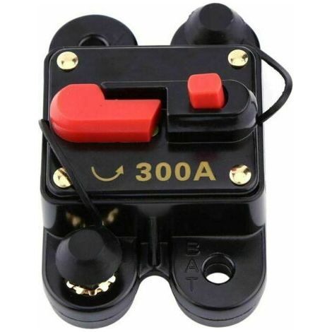 12V-Sicherungsautomat mit Rückstellfunktion für Auto-, See-, Boots- und Fahrrad-Stereoanlagen (300A)
