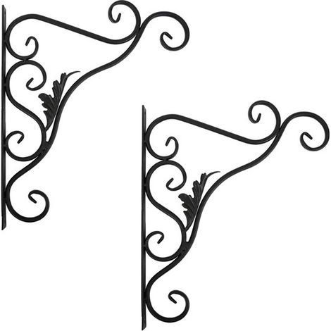 Gancio per piante - 2 pezzi - Gancio per fiori - Appendi piante - Staffe per vasi sospesi - Gancio da parete - Staffa da parete - Staffa per piante sospese - Gancio da parete per piante (1/5)
