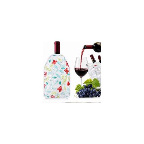 Kühlhülle für Weinflaschen, Weinkühler mit Gel, wiederverwendbare Gelhülle – für Wein-, Champagner- und Bierflaschen – ideal für Aperitifs, Picknicks, Reisen und Partys (Weiß, 3er-Pack) (1/5)