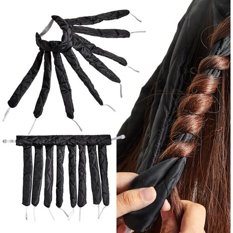 Bâtonnet à friser sans chaleur, bandeau pour boucles de sommeil, bigoudis ondulés, coiffure (1/5)