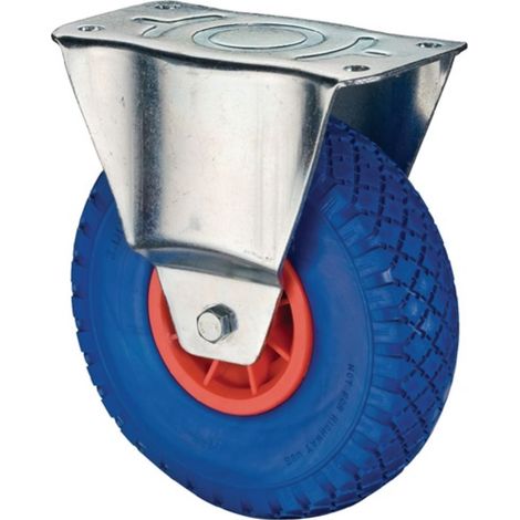 Ruota fissa 260mm 160kg PU 230x125mm Ku.BS ROLLEN (1/2)