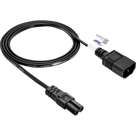 Câble de raccordement Akyga alimentation 1.5 m noir