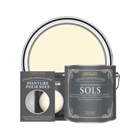 Peinture pour Sols Chalky - Crème Fouettée (1/3)
