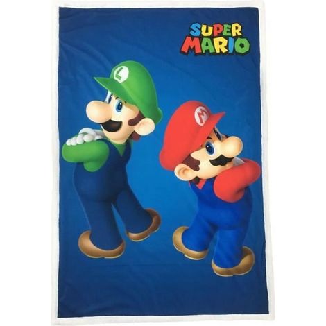 Coperta Sherpa - MARIO BROS - Mario & Luigi - 100 x 150 cm (1/5)