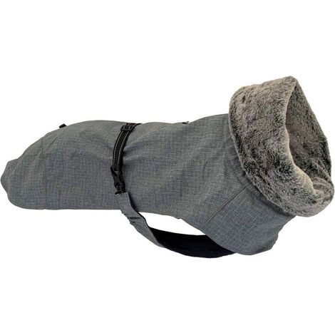 45 cm: Giacca impermeabile Hiking Everest Grigio con fodera in termo pile e collo in ecopelliccia protegge fino a 0C° (1/5)
